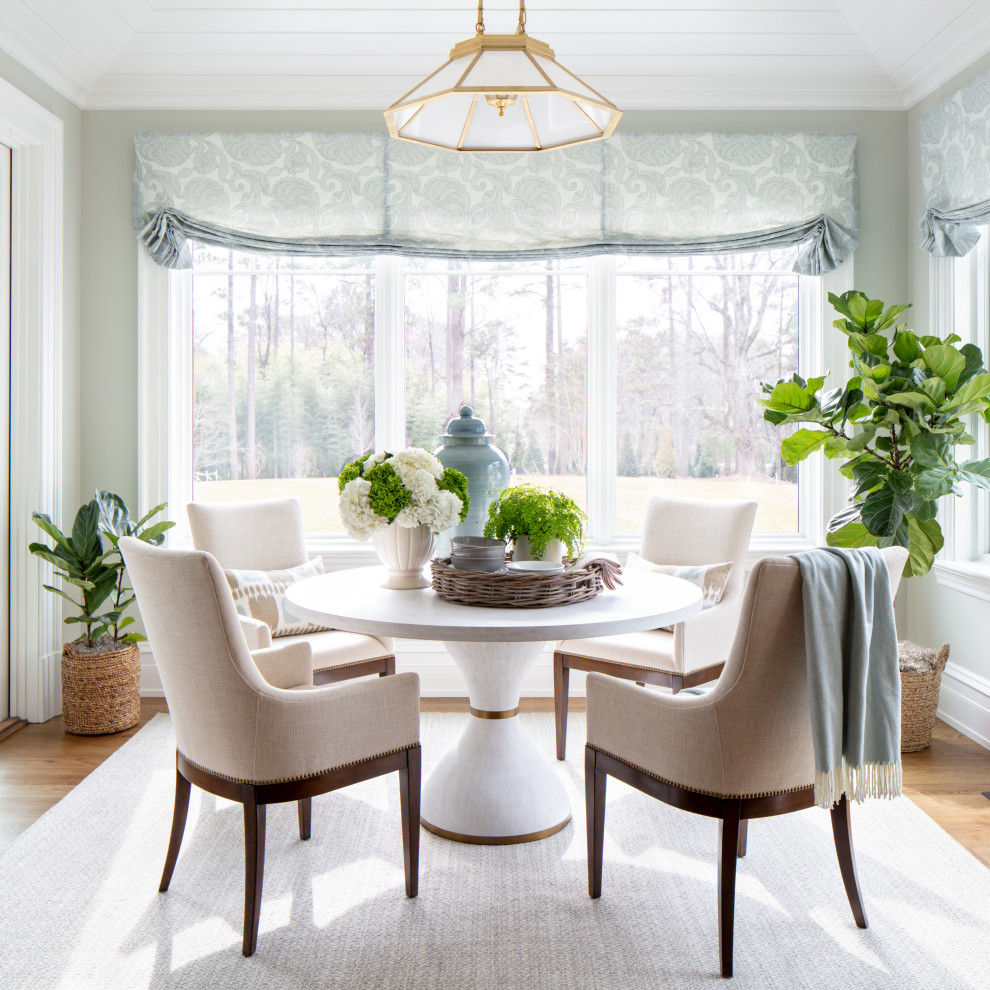 Inspiration for a coastal dining room remodel in Richmond