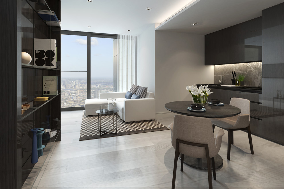 Studio flat, London Modern Dining Room London by User Houzz