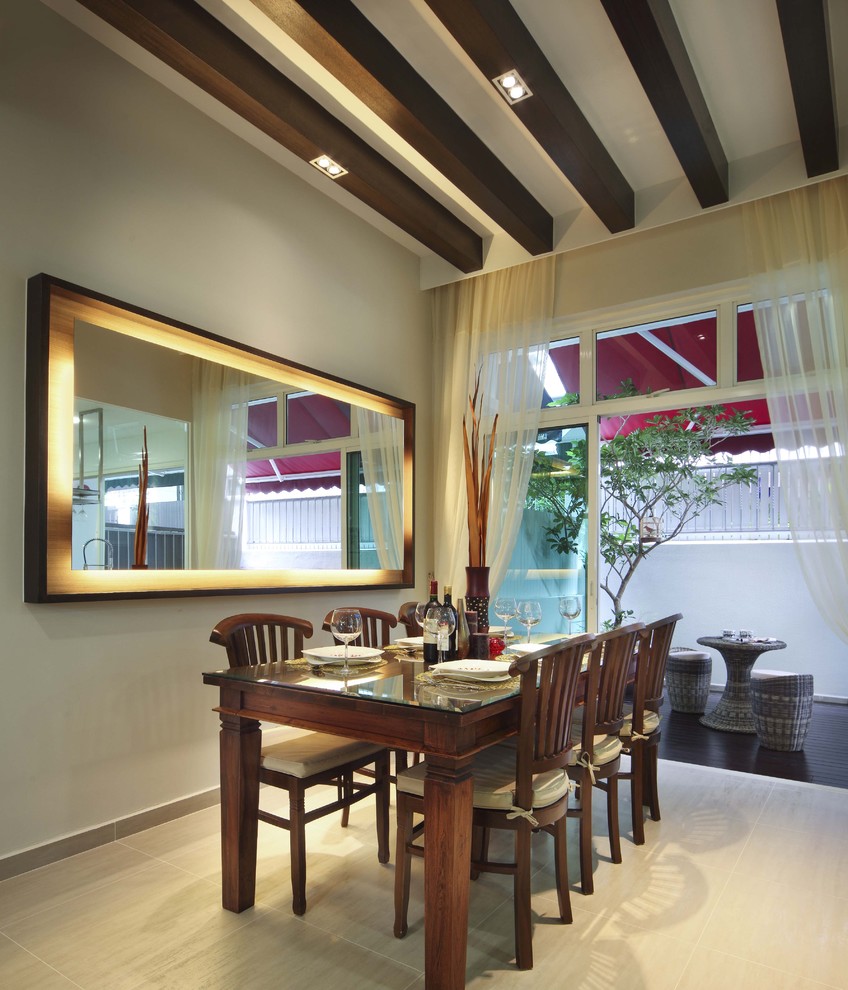 Dining room - modern dining room idea in Singapore