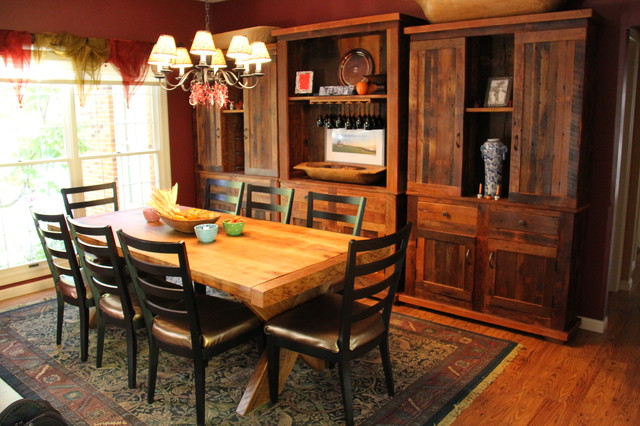 Table and 3-piece Hutch Set - Country - Dining Room - St Louis - by ...