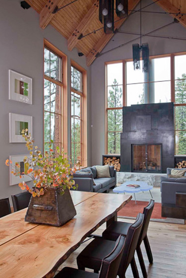 Mountain style dining room photo in San Francisco
