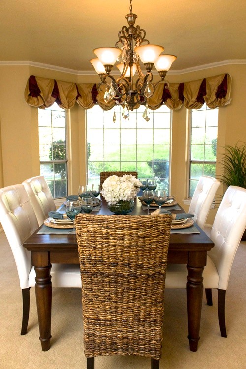 Elegant dining room photo in San Diego