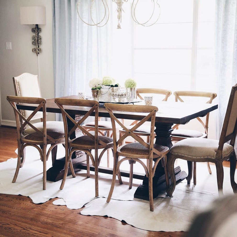 Inspiration for a country dining room remodel in Houston