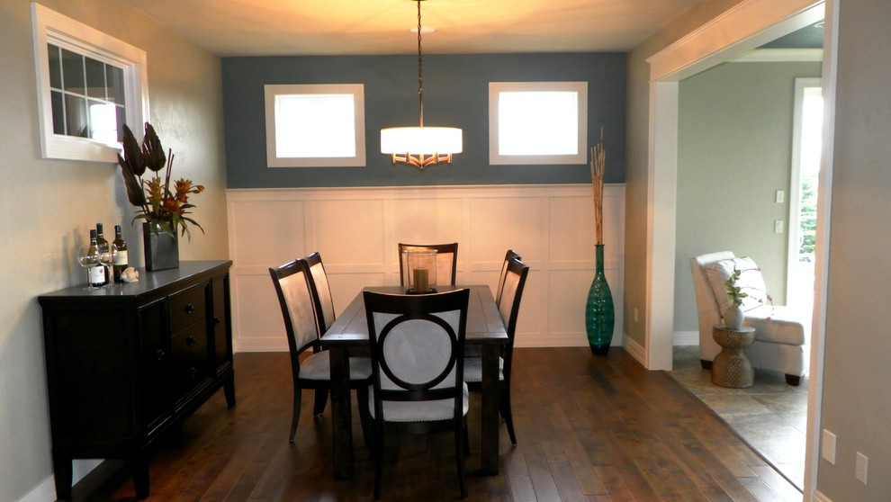 Dining room - cottage dining room idea in Other