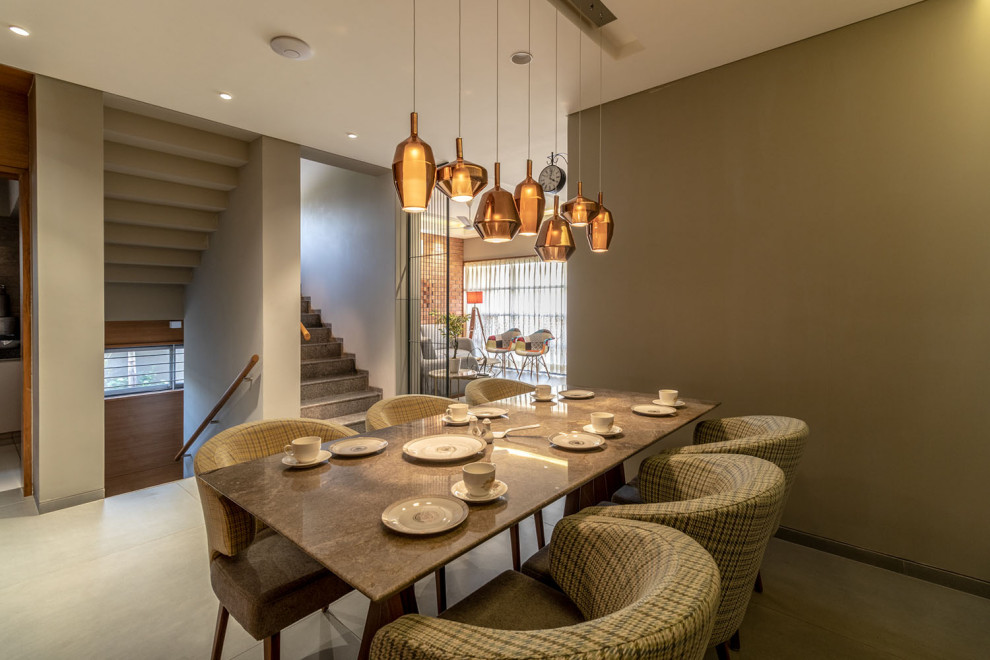 Photo of a contemporary dining room in Ahmedabad.