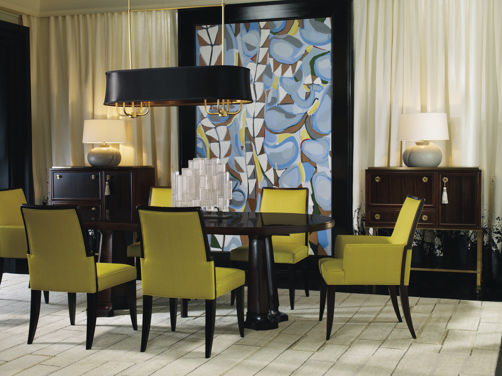 Inspiration for a contemporary dining room remodel in Milwaukee