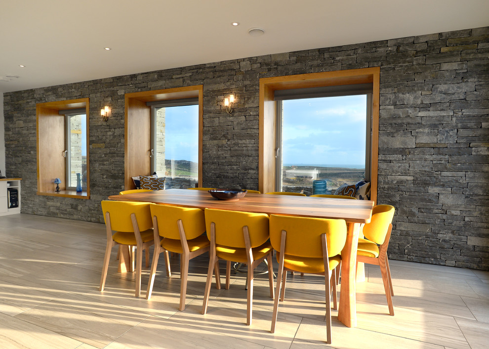 Design ideas for a contemporary dining room in Cork.