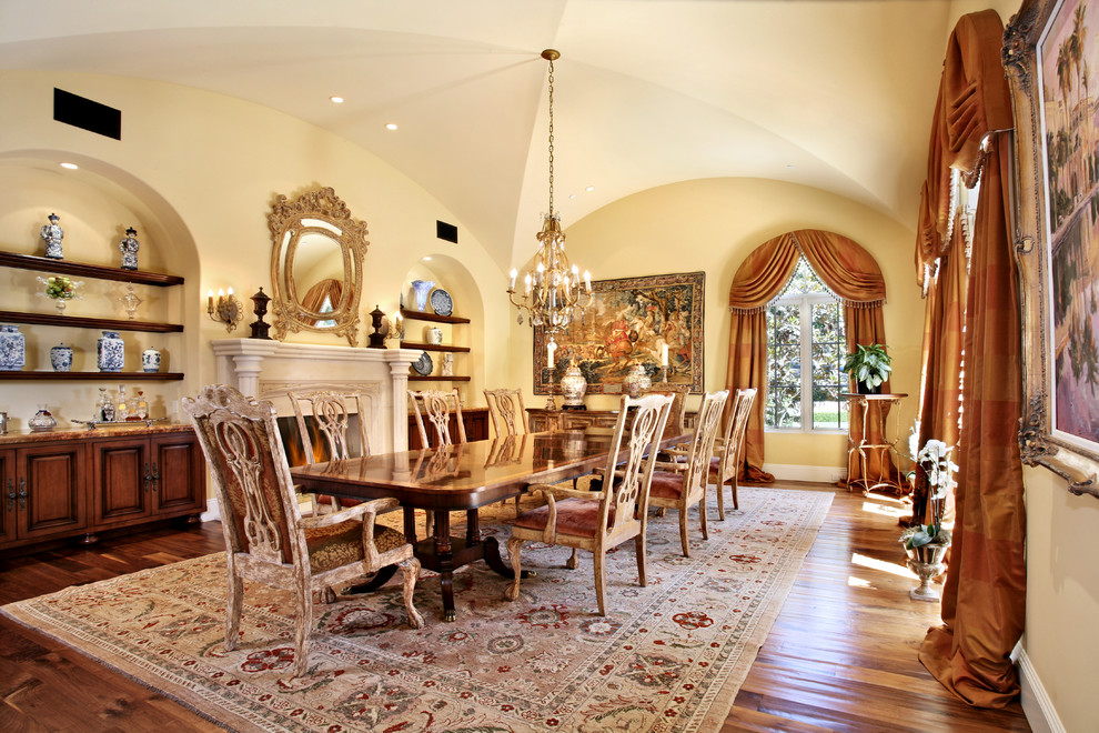 Tuscan dining room photo in Orange County