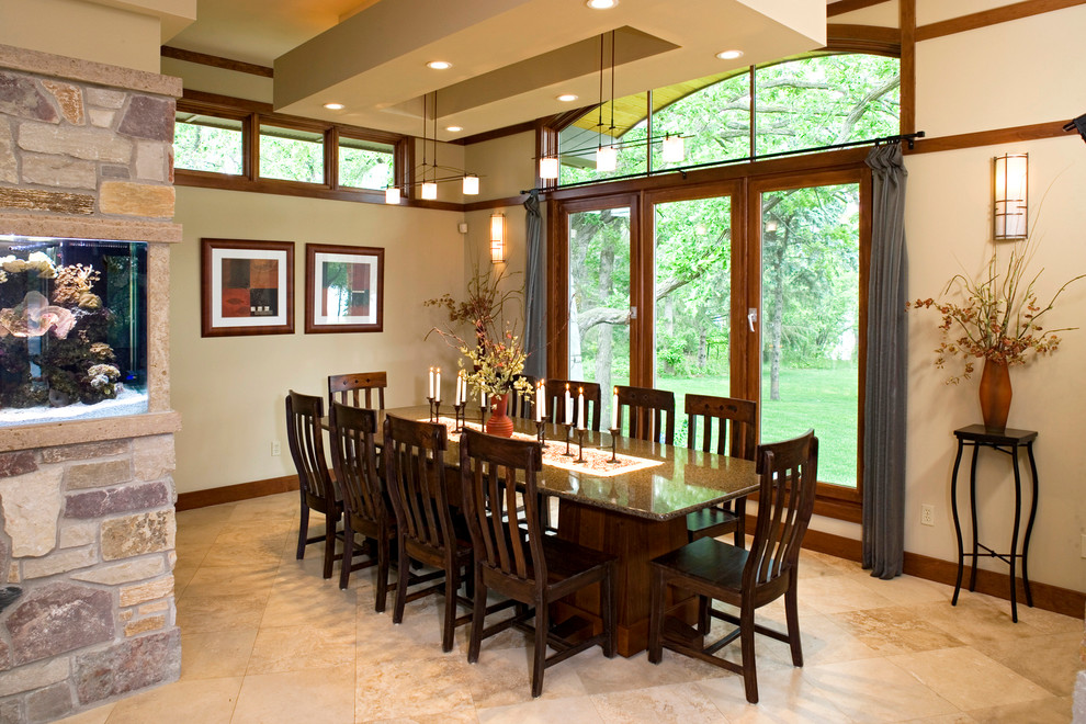 Traditional dining room in Minneapolis.