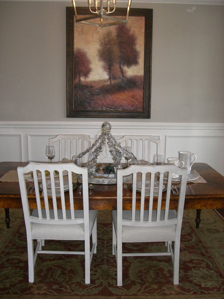 Inspiration for a rustic dining room remodel in Nashville