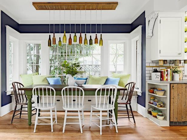 Dining room - eclectic dining room idea in Portland