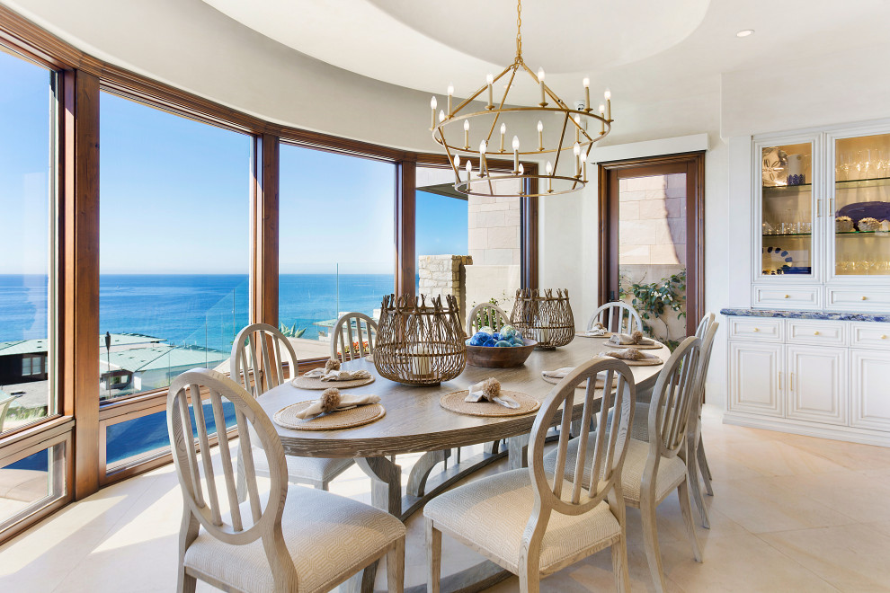 The Strand Dana Point Transitional Dining Room Orange County by