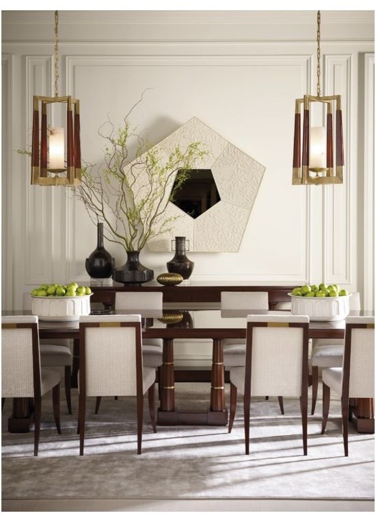 Inspiration for a modern dining room remodel in Grand Rapids