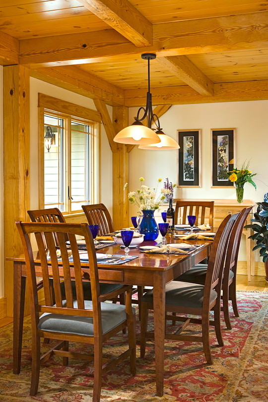Rustic dining room in Other.