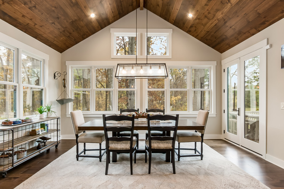 Inspiration for a craftsman dining room remodel in Columbus