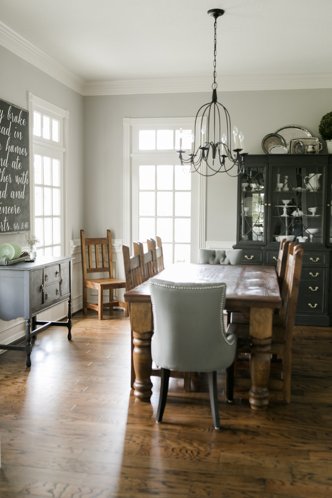 Example of a cottage dining room design in Houston