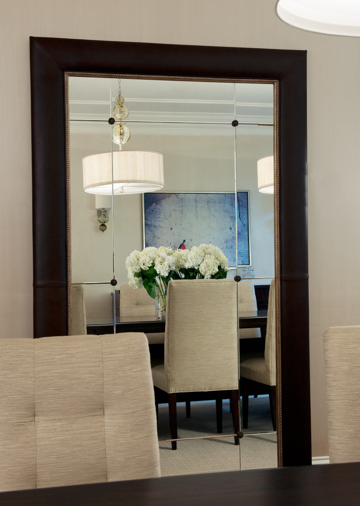 Inspiration for a transitional enclosed dining room remodel in DC Metro