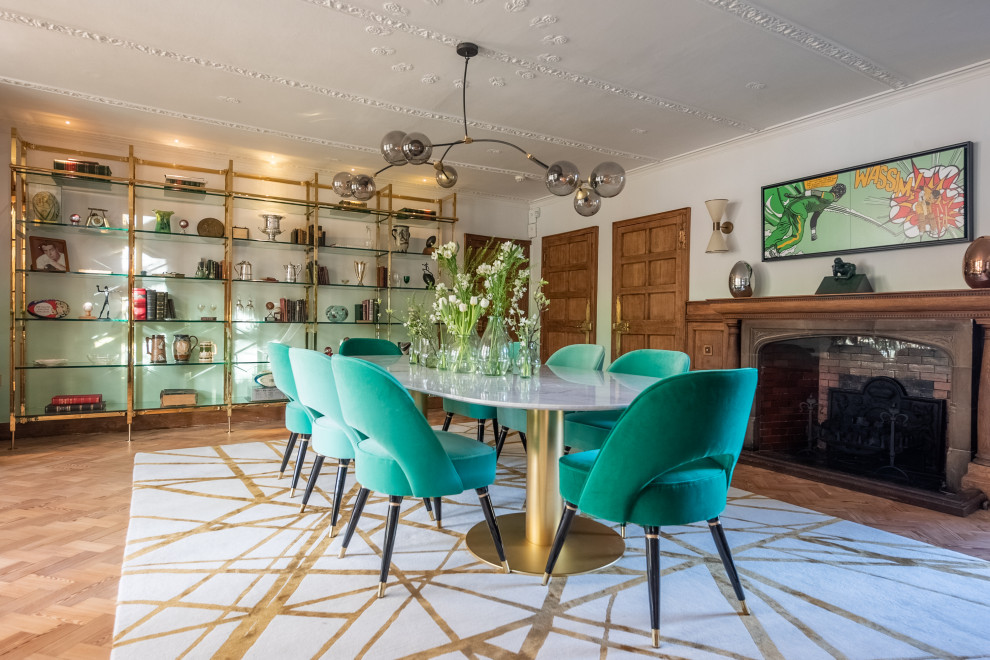 Inspiration for a dining room remodel in London