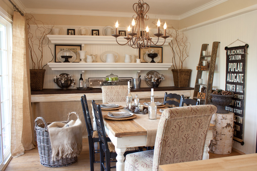 Elegant dining room photo in Los Angeles