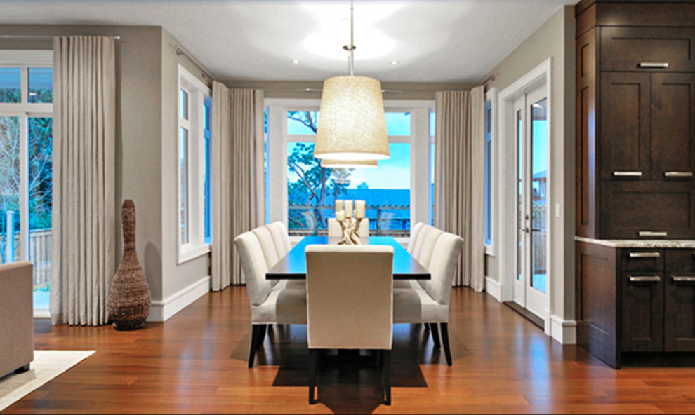 Inspiration for a transitional dining room remodel in Vancouver