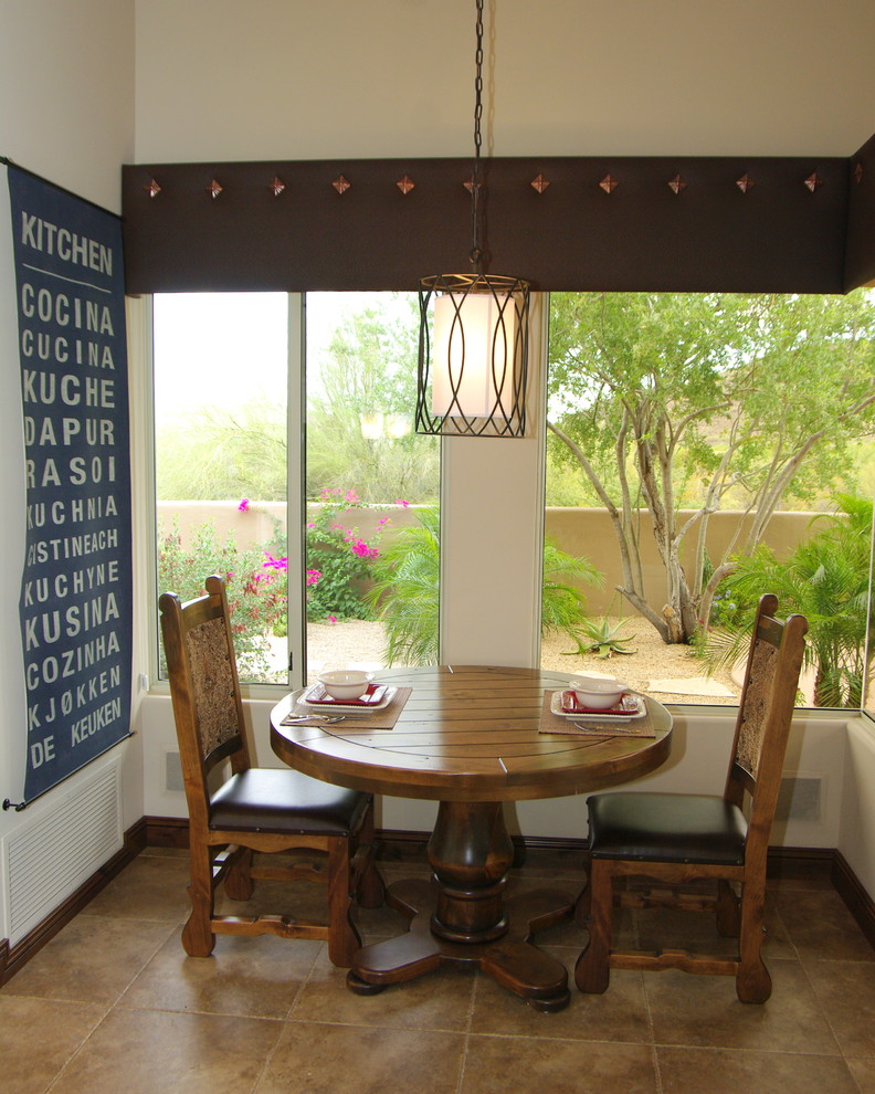 Photo of an expansive classic dining room in Phoenix.