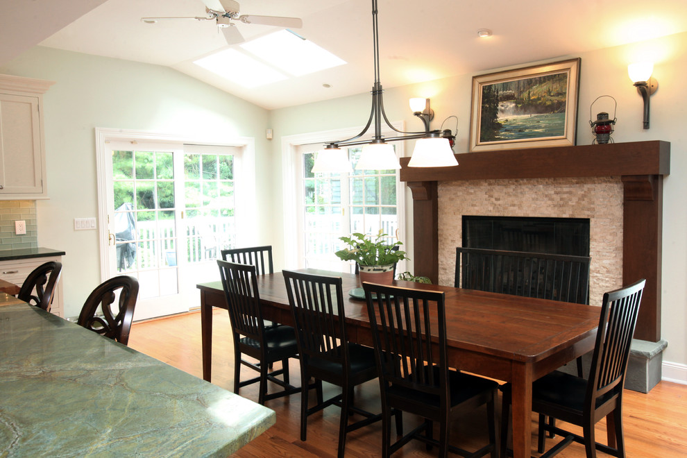 Transforming a large Family Kitchen Traditional Dining Room New York by JWH Design and