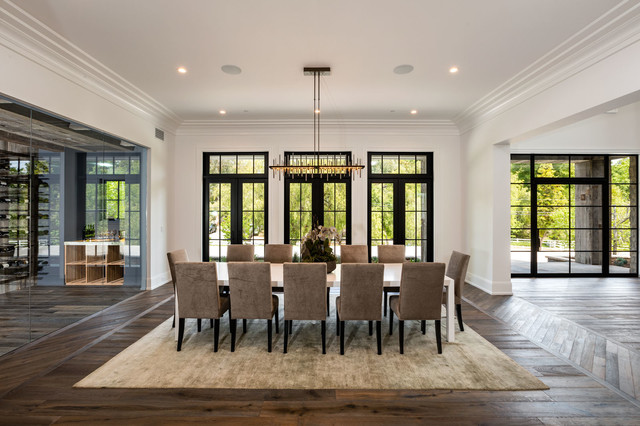 Transitional Dining Room - Klassisch modern - Esszimmer - Los Angeles