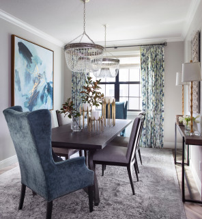 gray dining room chairs
