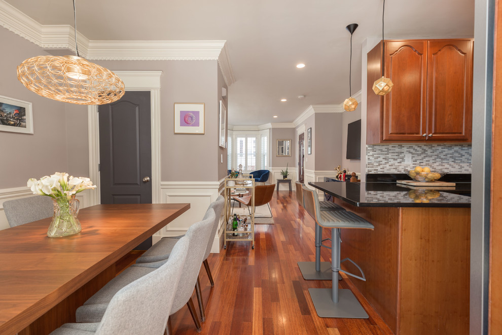 Transitional Living Living & Dining Room - Transitional - Dining Room