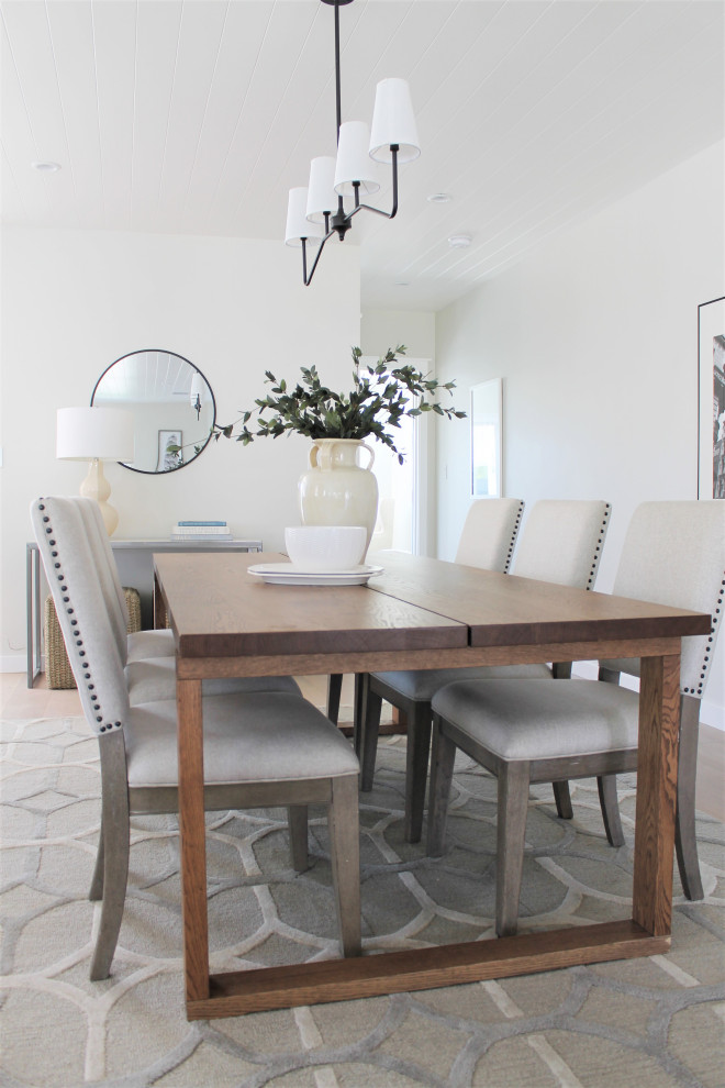 Example of a beach style dining room design in Los Angeles