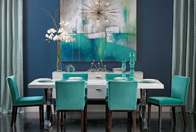 turquoise dining set