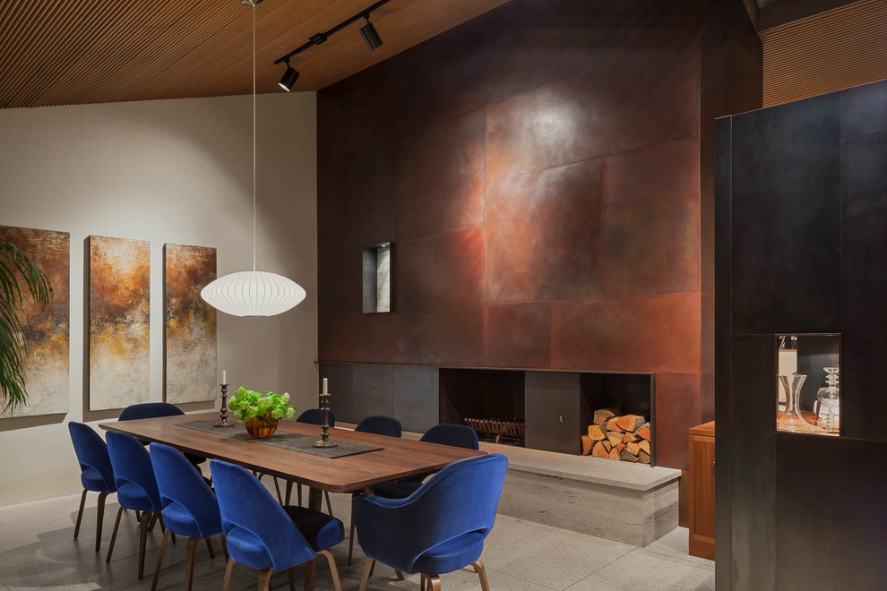 Photo of a contemporary dining room in Vancouver.