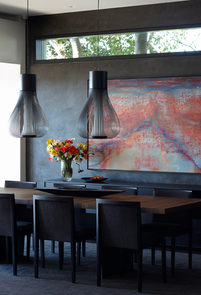Example of a trendy dining room design in Sydney