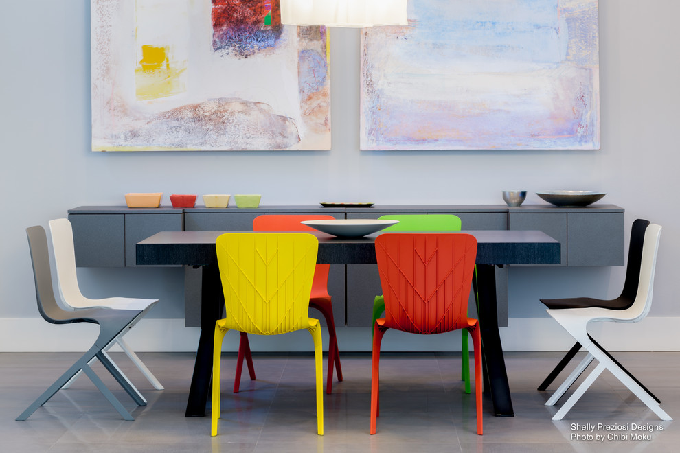 Esempio di una sala da pranzo minimalista