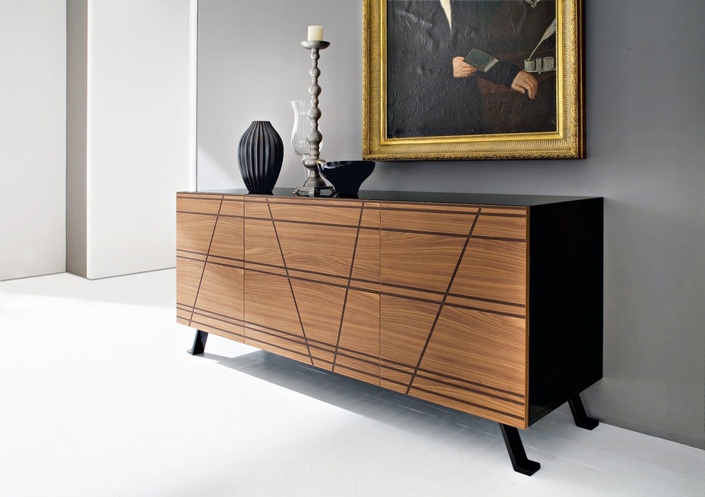 Verve-2C Sideboard in Black and Walnut - $2816.81 - Modern - Dining