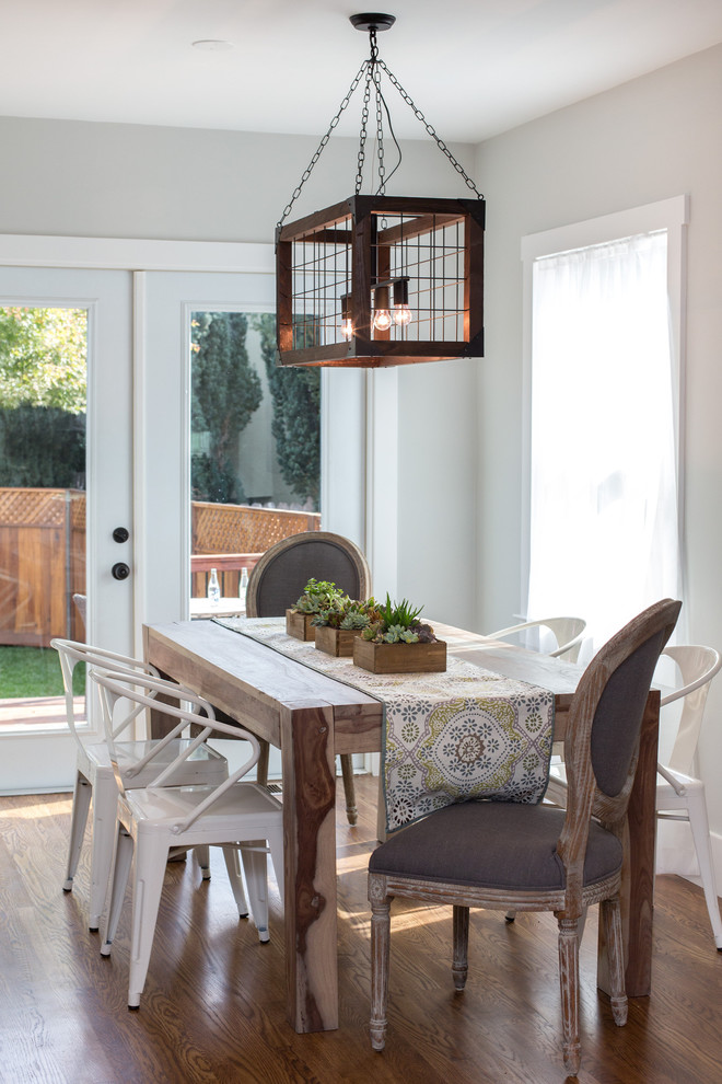 This is an example of a farmhouse dining room in San Francisco.