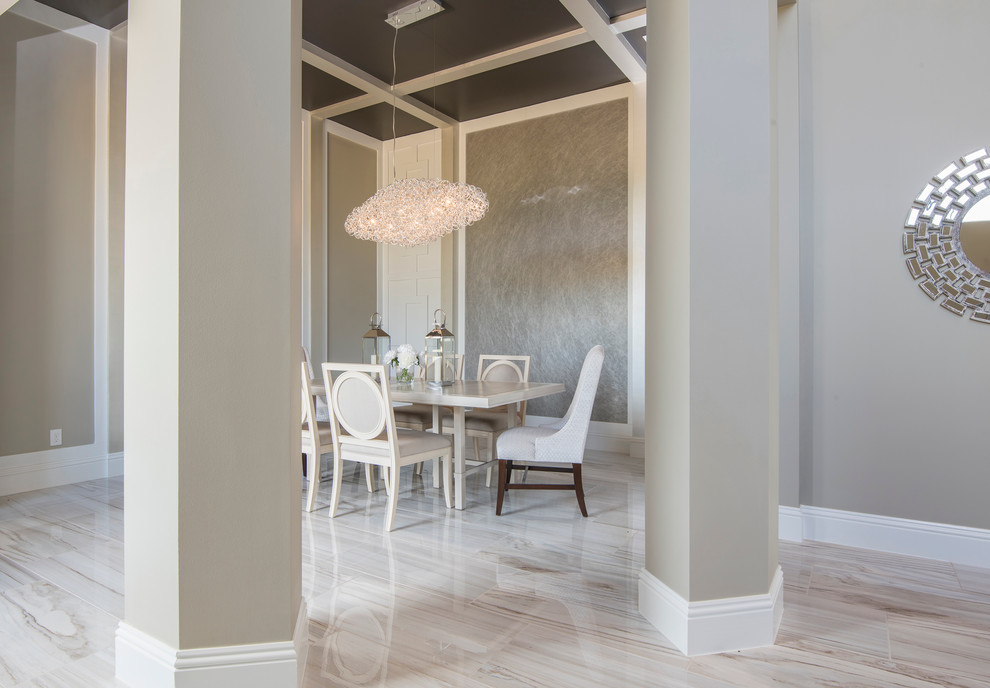 Design ideas for a medium sized traditional dining room in Orlando.