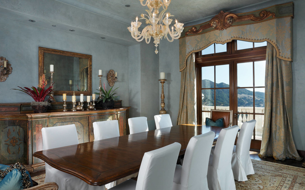 Inspiration for a mediterranean dining room remodel in San Francisco
