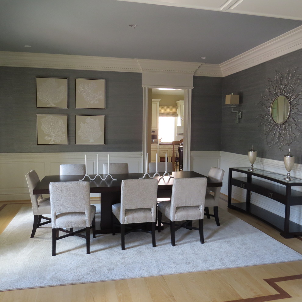 Example of a beach style dining room design in DC Metro