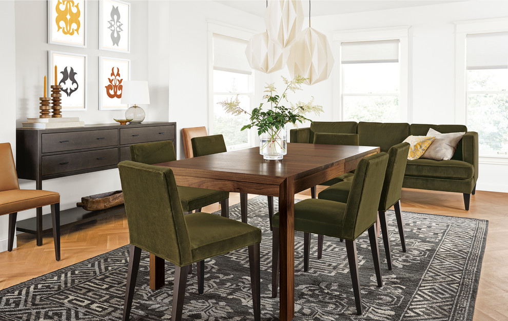 Inspiration for a modern dining room remodel in Minneapolis