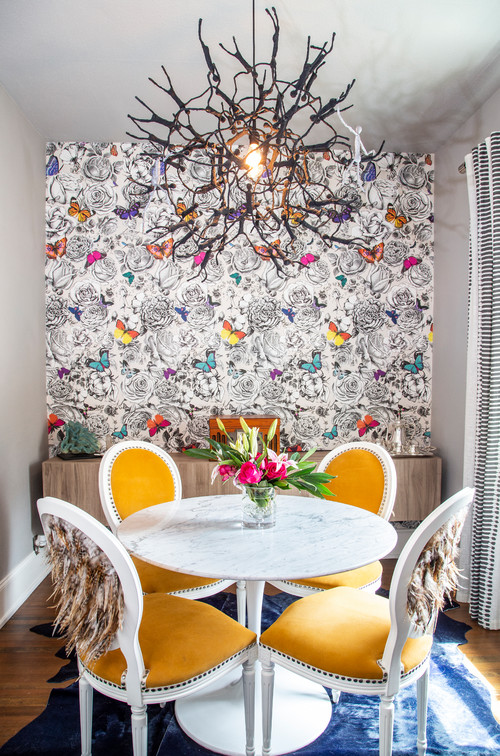 accent wall dining room