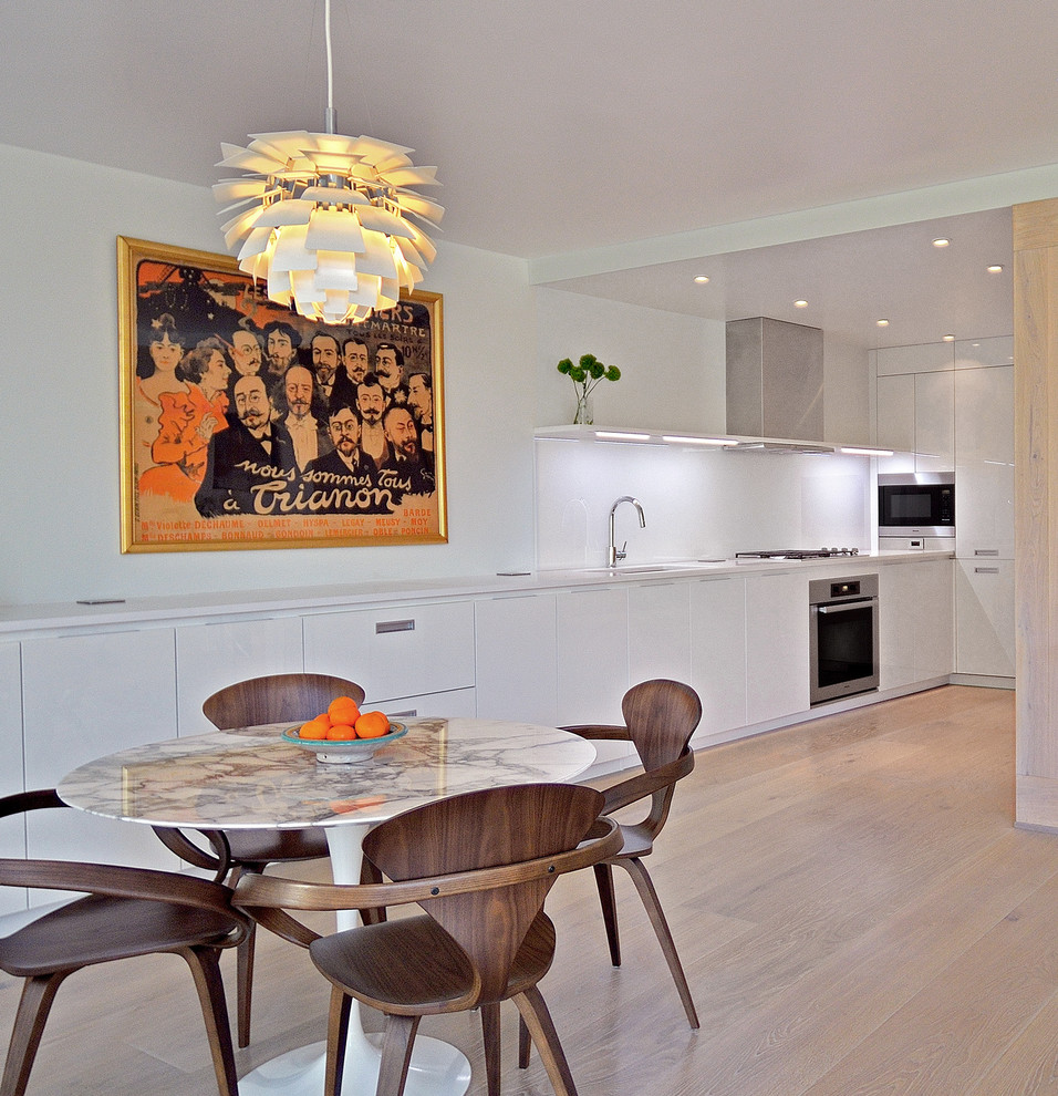 Minimalist kitchen/dining room combo photo in DC Metro