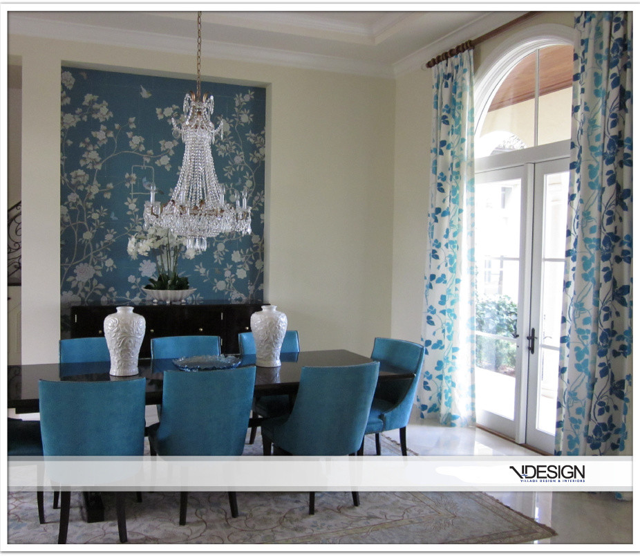 Dining room - transitional dining room idea in Cleveland