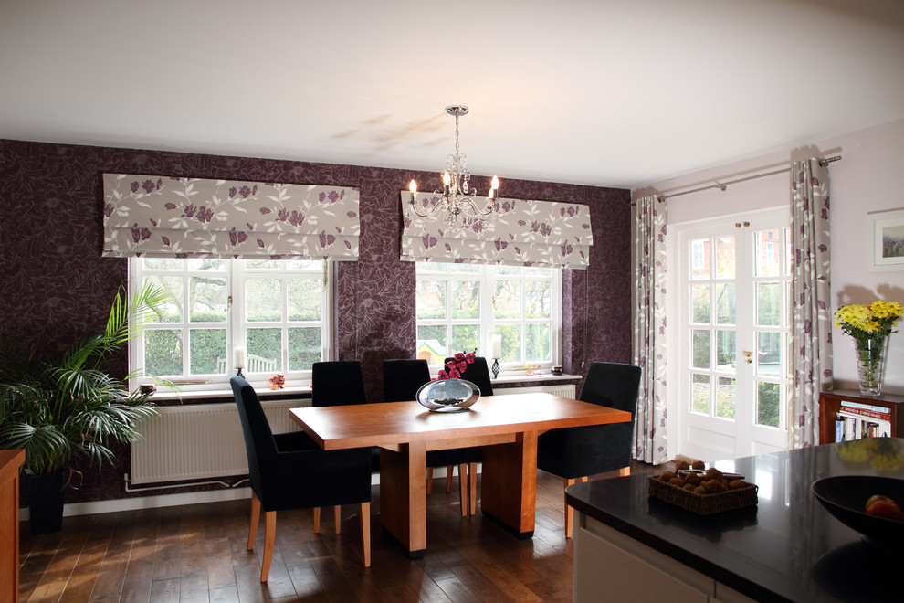 Inspiration for a contemporary dining room in Hertfordshire.