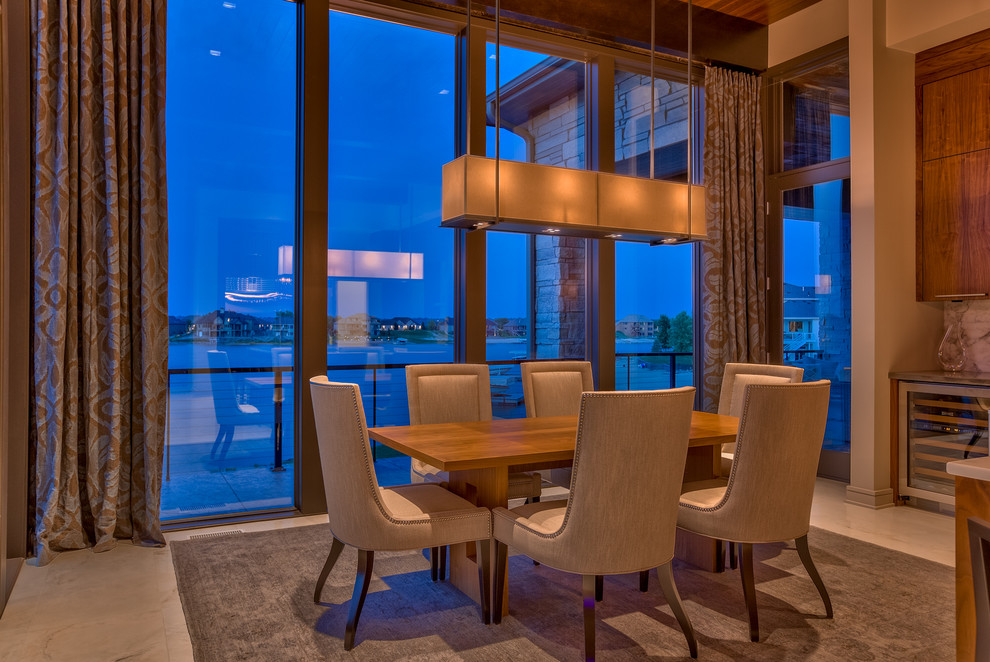 West Omaha lakefront home Contemporary Dining Room Omaha by Eurowood Inc Houzz