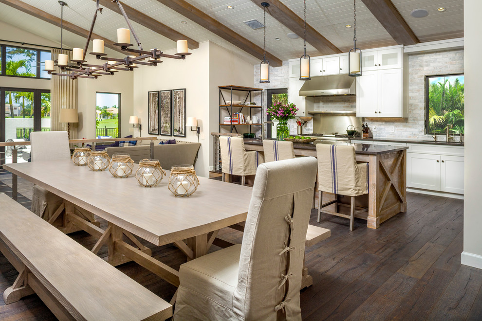 West Palm Beach Vacation Home Tropical Dining Room Tampa by