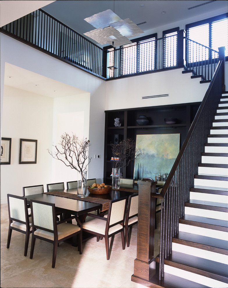 Contemporary dining room in Tampa.