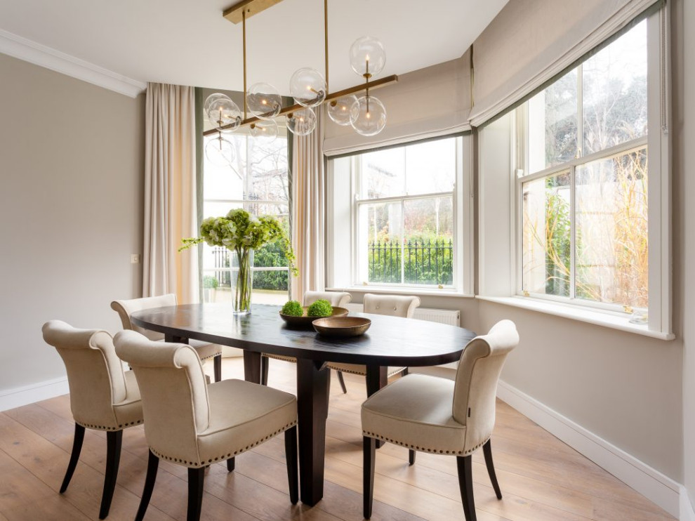 Inspiration for a contemporary dining room remodel in Dublin