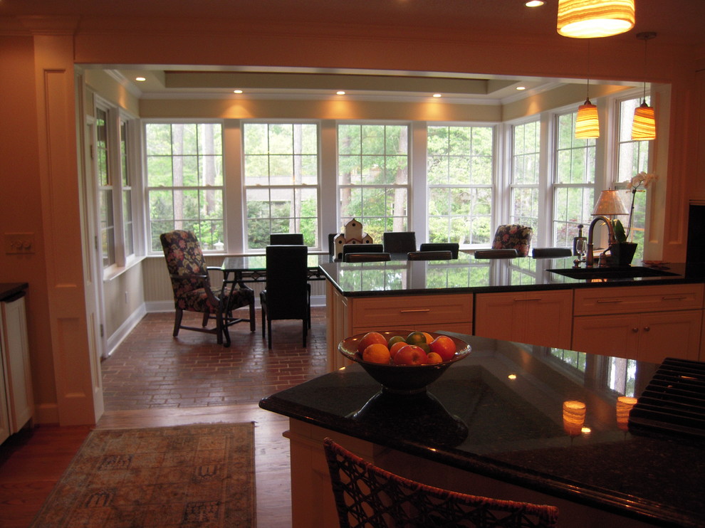 Transitional dining room photo in Charlotte