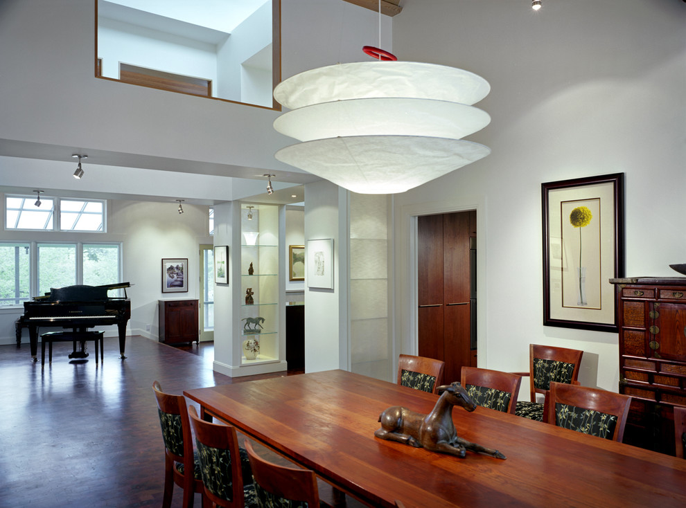 Inspiration for a contemporary dining room remodel in Austin